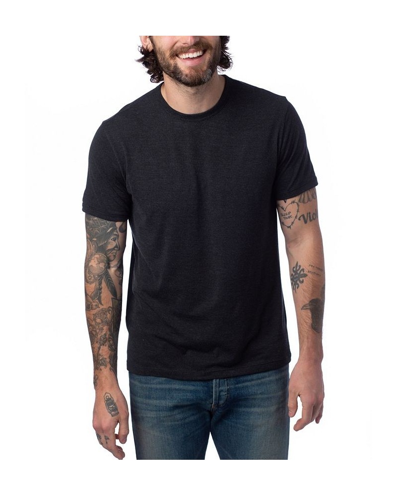 Men's Modal Tri-Blend Crewneck T-shirt Black $17.63 T-Shirts