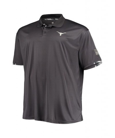 Men's Big and Tall Charcoal Texas Longhorns OHT Military-Inspired Appreciation Digital Camo Polo Shirt $28.60 Polo Shirts