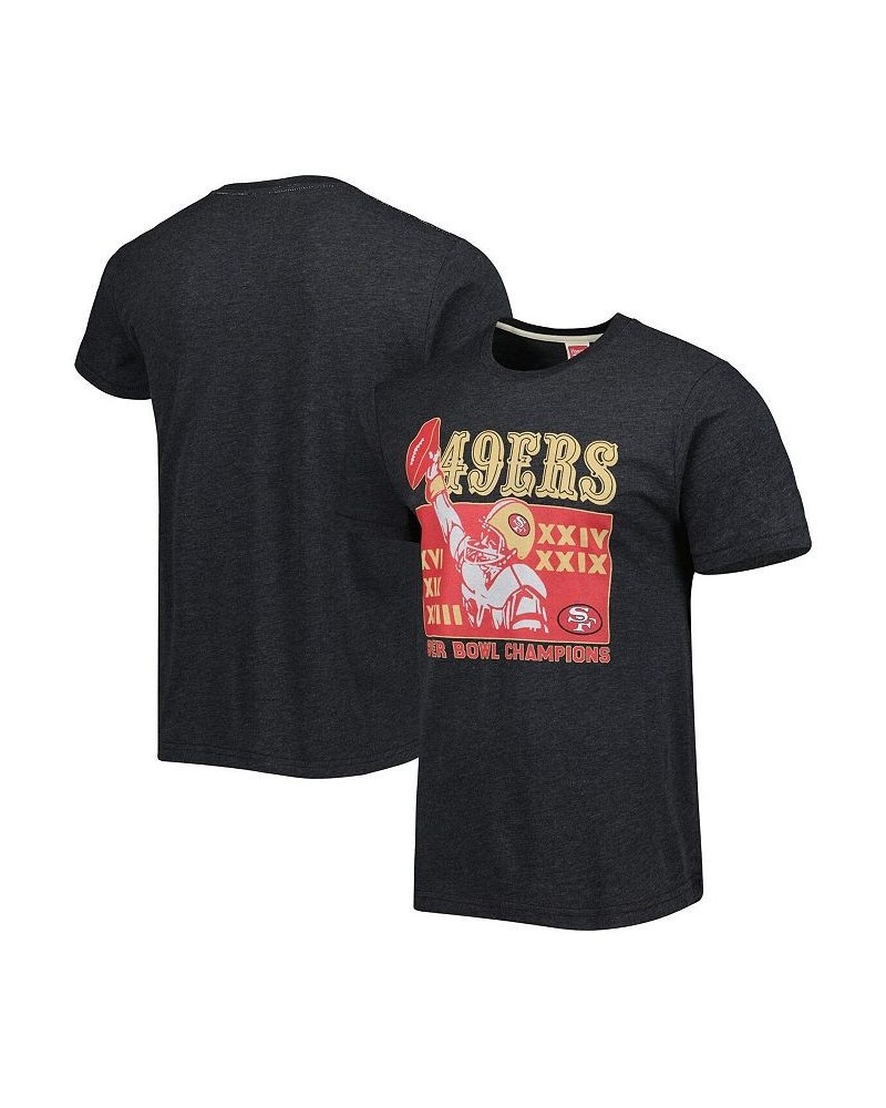 Men's Charcoal San Francisco 49ers Super Bowl Classics Tri-Blend T-shirt $19.78 T-Shirts