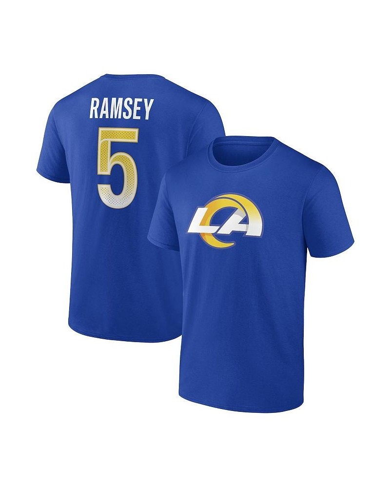 Men's Jalen Ramsey Royal Los Angeles Rams Player Icon T-shirt $20.87 T-Shirts