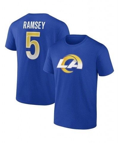 Men's Jalen Ramsey Royal Los Angeles Rams Player Icon T-shirt $20.87 T-Shirts