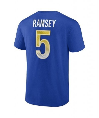 Men's Jalen Ramsey Royal Los Angeles Rams Player Icon T-shirt $20.87 T-Shirts