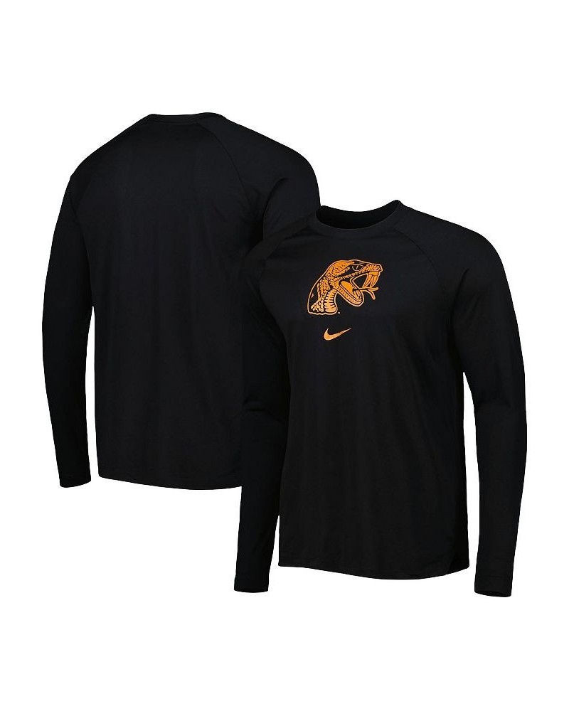 Men's Black Florida A&M Rattlers Spotlight Raglan Performance Long Sleeve T-shirt $36.39 T-Shirts