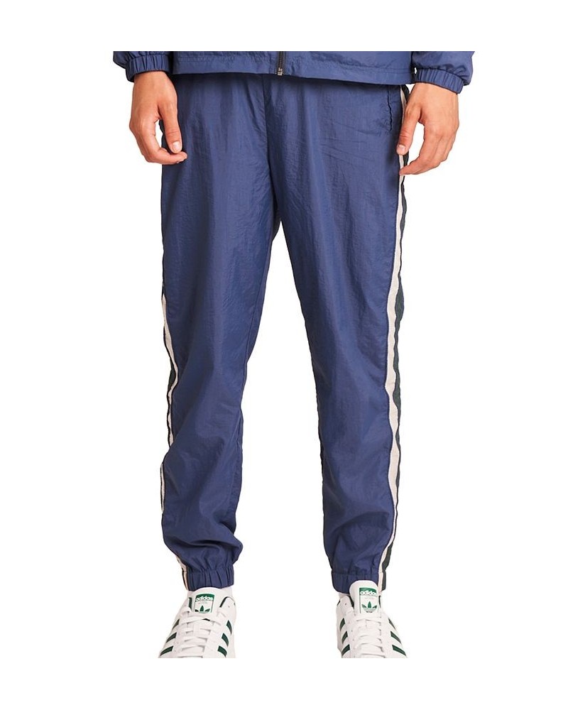 Men's Classic-Fit Side Stripe Track Pants Blue $43.00 Pants