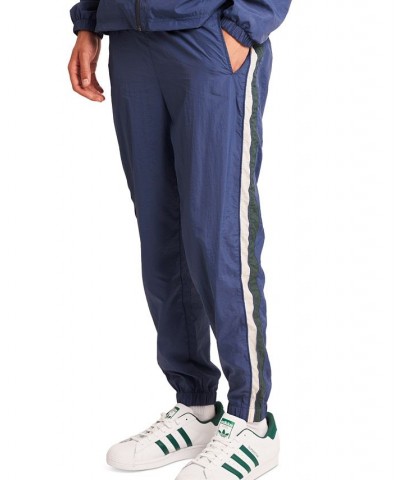 Men's Classic-Fit Side Stripe Track Pants Blue $43.00 Pants