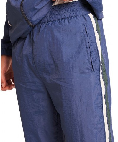 Men's Classic-Fit Side Stripe Track Pants Blue $43.00 Pants