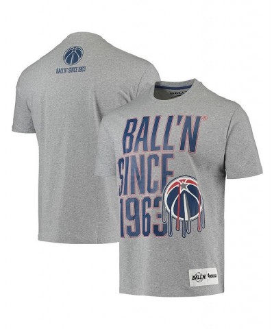 Men's Heather Gray Washington Wizards Since 1963 T-shirt $20.05 T-Shirts