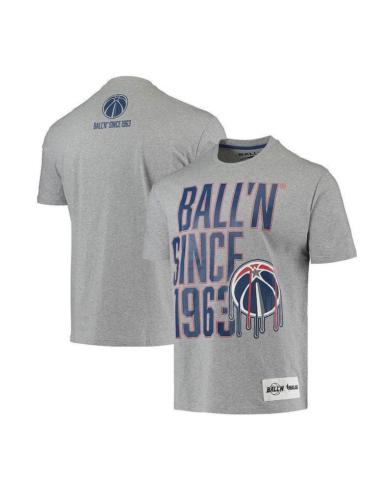 Men's Heather Gray Washington Wizards Since 1963 T-shirt $20.05 T-Shirts