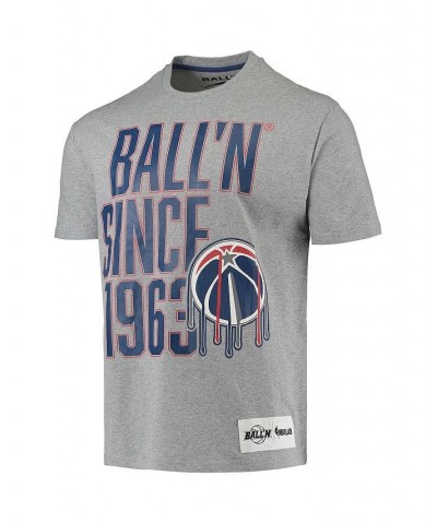 Men's Heather Gray Washington Wizards Since 1963 T-shirt $20.05 T-Shirts