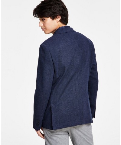 Men’s Slim-Fit Wool Textured Sport Coat Blue $80.00 Blazers