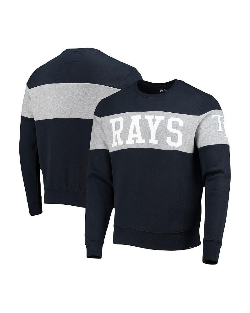 Men's '47 Navy Tampa Bay Rays Interstate Pullover Sweatshirt $38.99 Sweatshirt