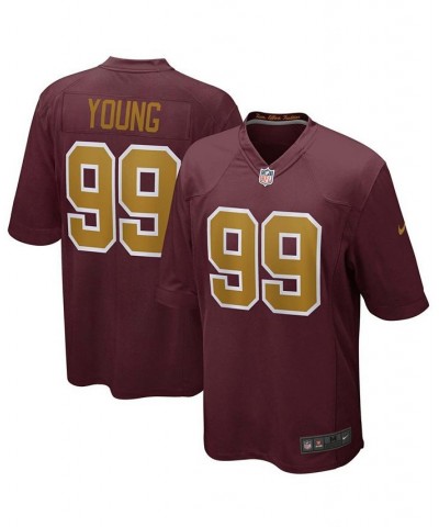 Men's Chase Young Burgundy Washington Football Team Alternate Game Jersey $49.40 Jersey