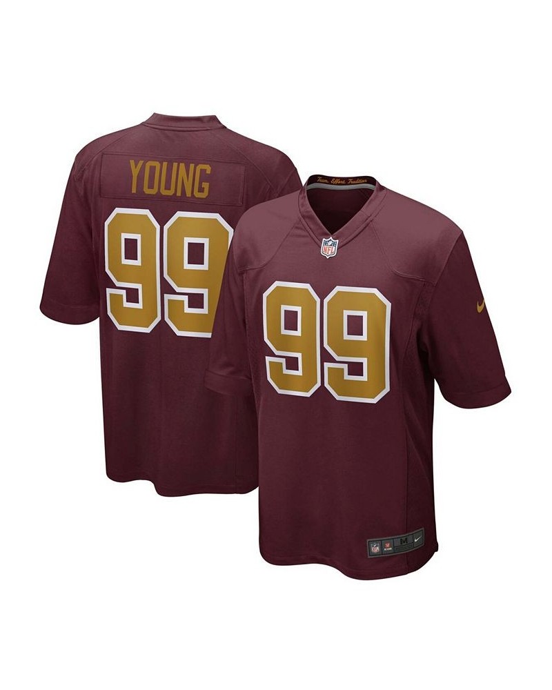 Men's Chase Young Burgundy Washington Football Team Alternate Game Jersey $49.40 Jersey