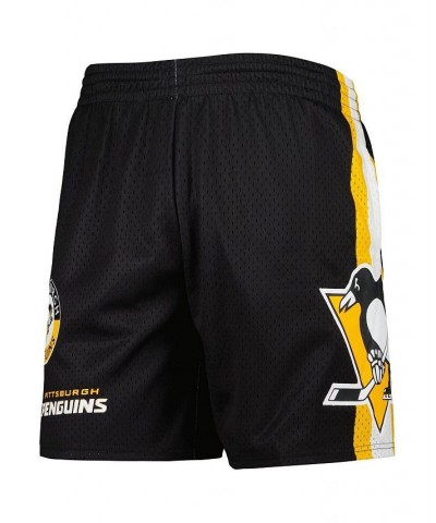 Men's Black Pittsburgh Penguins City Collection Mesh Shorts $39.60 Shorts