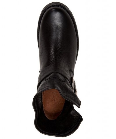 Women's Veronica Leather Booties Black $112.32 Shoes