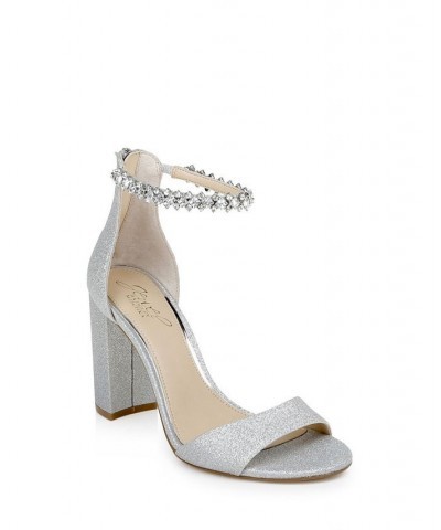 Women's Louise Evening Sandal Silver $50.04 Shoes