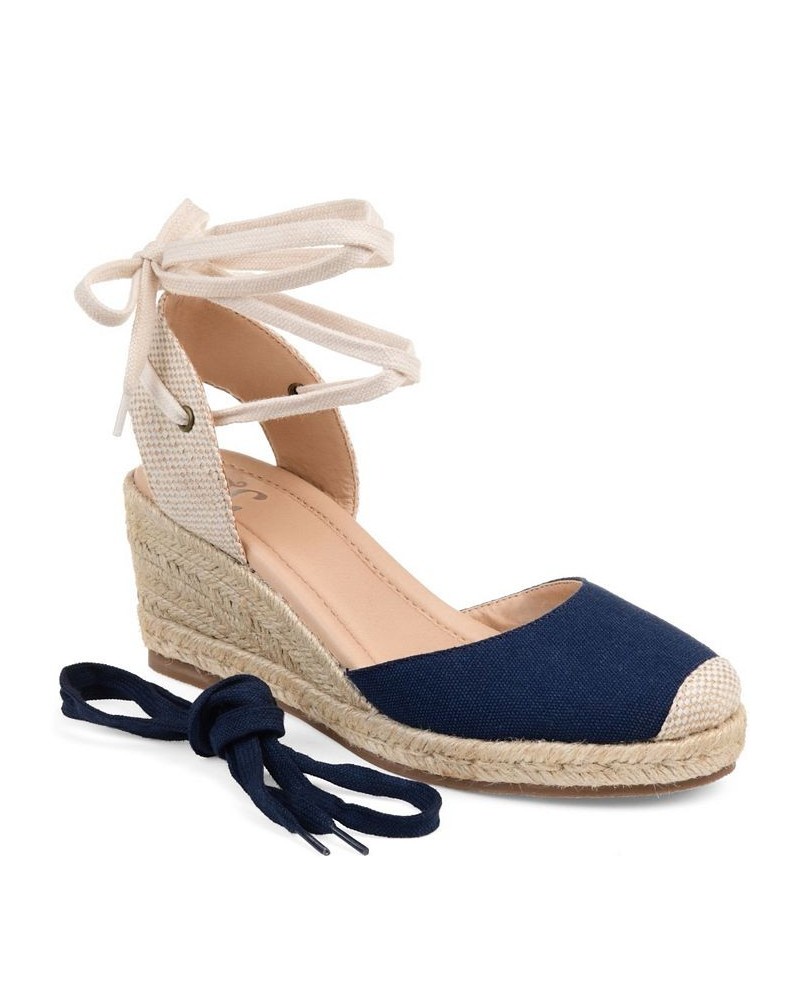 Women's Monte Espadrille Sandals Blue $53.99 Shoes