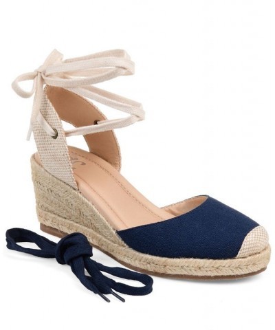 Women's Monte Espadrille Sandals Blue $53.99 Shoes