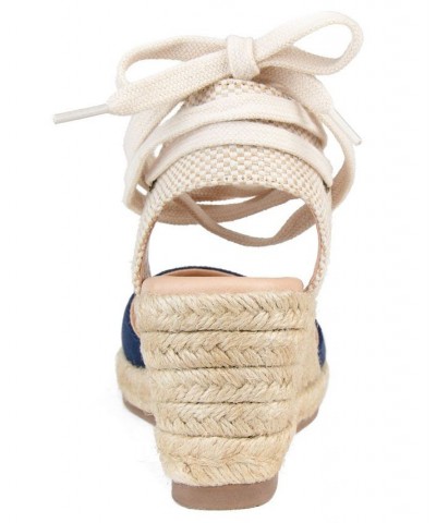 Women's Monte Espadrille Sandals Blue $53.99 Shoes