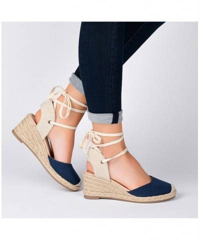 Women's Monte Espadrille Sandals Blue $53.99 Shoes