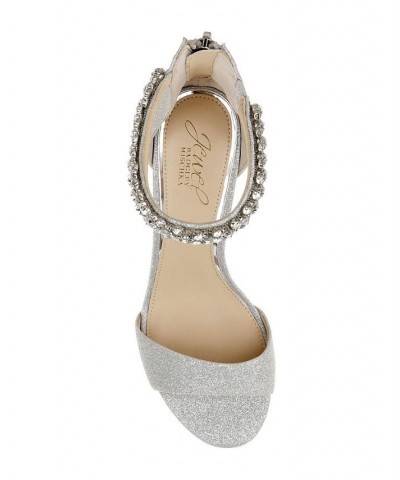 Women's Louise Evening Sandal Silver $50.04 Shoes