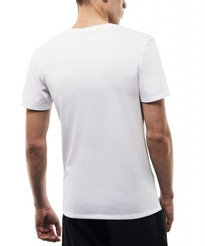 Men's V-Neck Lounge Slim Fit Undershirt Set, 3-Piece White $22.05 Undershirt