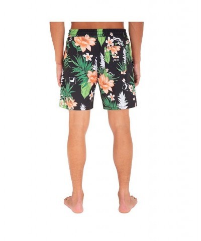 Men's Chicago White Sox Cannonball Tropics Swim Trunks Black $33.80 Shorts