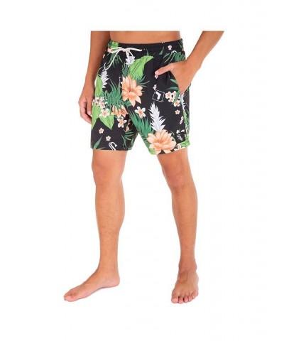 Men's Chicago White Sox Cannonball Tropics Swim Trunks Black $33.80 Shorts