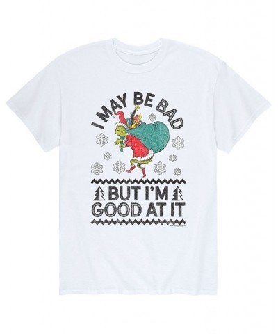 Men's Dr. Seuss The Grinch Good T-shirt White $19.24 T-Shirts