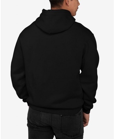 Men's XOXO Dog Paw Word Art Hooded Sweatshirt Black $33.59 Sweatshirt