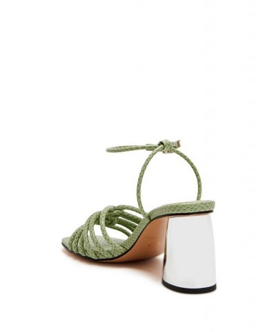 Women's The Timmer Knotted Buckle Sandals Green $57.12 Shoes