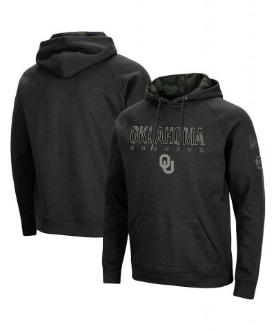 Men's Black Oklahoma Sooners OHT Military-Inspired Appreciation Camo Pullover Hoodie $33.75 Sweatshirt