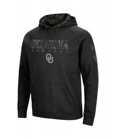 Men's Black Oklahoma Sooners OHT Military-Inspired Appreciation Camo Pullover Hoodie $33.75 Sweatshirt