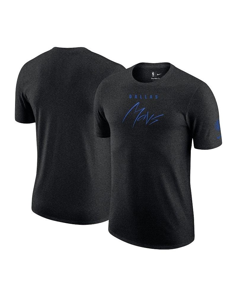 Men's Heather Black Dallas Mavericks Courtside Versus Flight Max90 T-shirt $25.36 T-Shirts