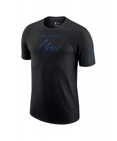 Men's Heather Black Dallas Mavericks Courtside Versus Flight Max90 T-shirt $25.36 T-Shirts