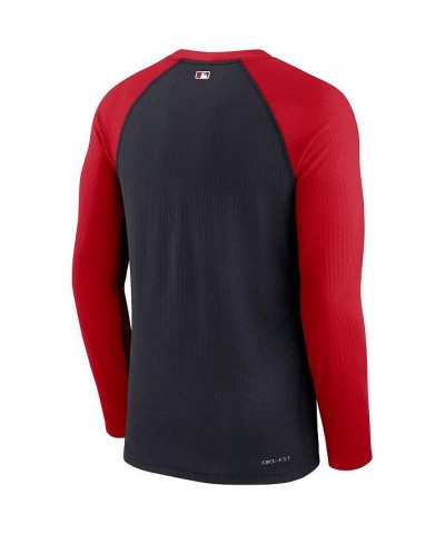 Men's Navy, Red Washington Nationals Game Authentic Collection Performance Raglan Long Sleeve T-shirt $35.09 T-Shirts