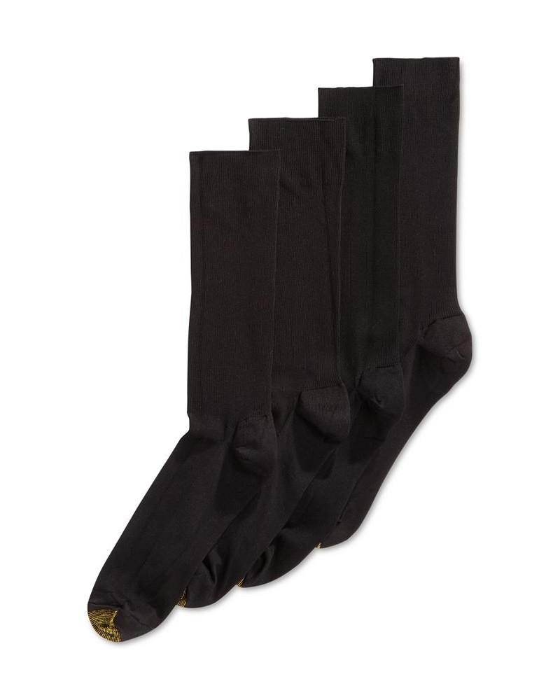 Men’s Bonus 4-Pack Dress Metropolitan Crew Socks Black $10.99 Socks