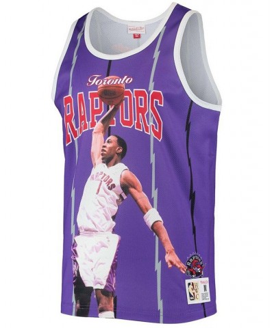 Men's Tracy McGrady Purple Toronto Raptors Hardwood Classics Player Tank Top $27.06 T-Shirts