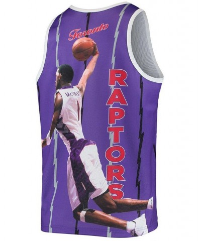 Men's Tracy McGrady Purple Toronto Raptors Hardwood Classics Player Tank Top $27.06 T-Shirts