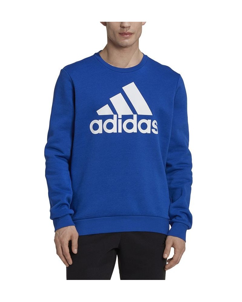 Men's Fleece Crewneck Logo Sweatshirt Royal/wht $21.50 Sweatshirt