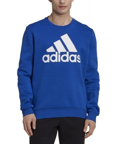 Men's Fleece Crewneck Logo Sweatshirt Royal/wht $21.50 Sweatshirt