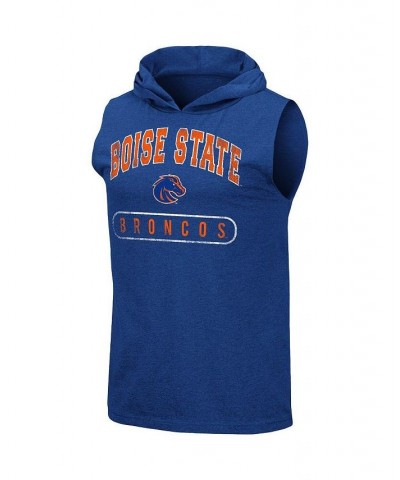 Men's Heathered Royal Boise State Broncos Varsity Hoodie Tank Top $20.00 T-Shirts