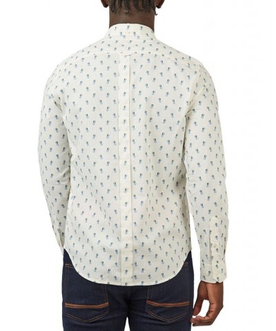 Men's Regular-Fit Spot-Print Shirt Ivory/Cream $44.69 Shirts