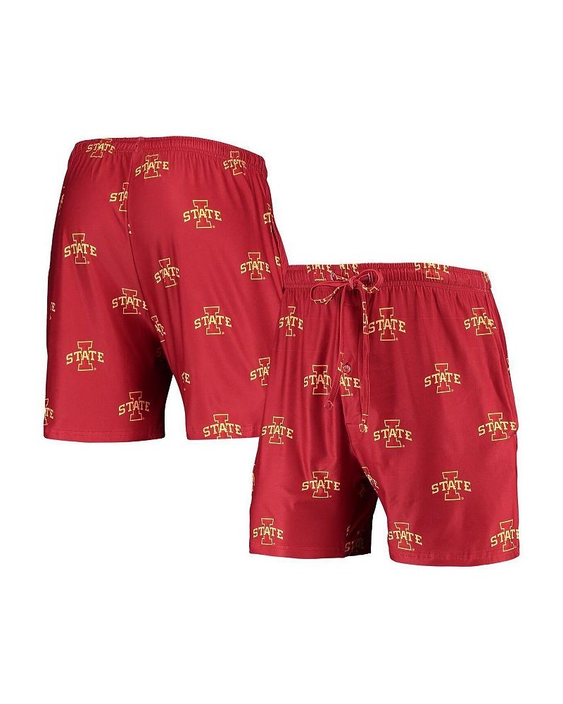 Men's Cardinal Iowa State Cyclones Flagship Allover Print Jam Shorts $18.80 Shorts