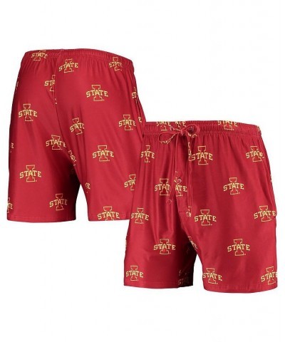 Men's Cardinal Iowa State Cyclones Flagship Allover Print Jam Shorts $18.80 Shorts