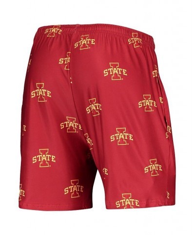 Men's Cardinal Iowa State Cyclones Flagship Allover Print Jam Shorts $18.80 Shorts