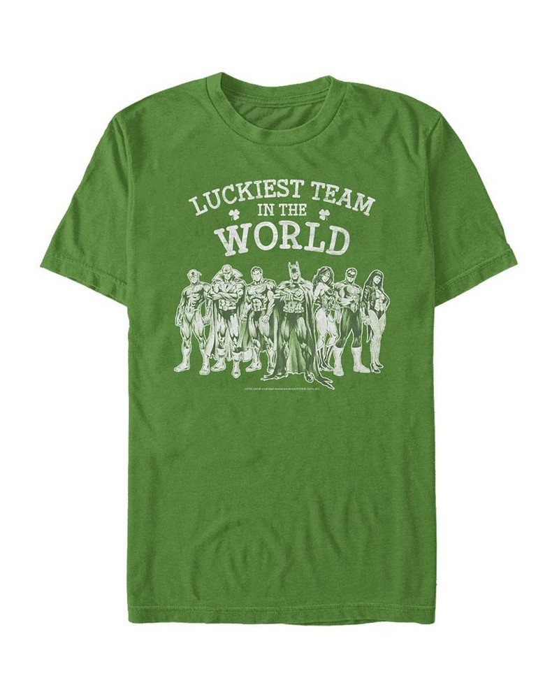 Men's Lucky League Short Sleeve Crew T-shirt Green $14.00 T-Shirts