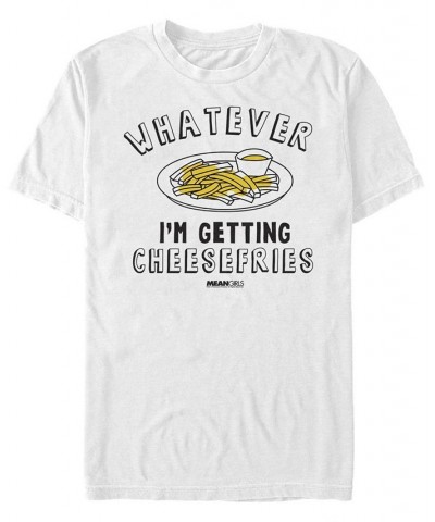 Men's I'M Getting Cheesefries Sketch Short Sleeve T- shirt White $15.40 T-Shirts