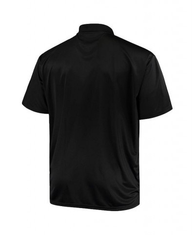 Men's Heathered Black, Heathered Charcoal Texas Longhorns Big and Tall Yoke Polo Shirt $28.20 Polo Shirts