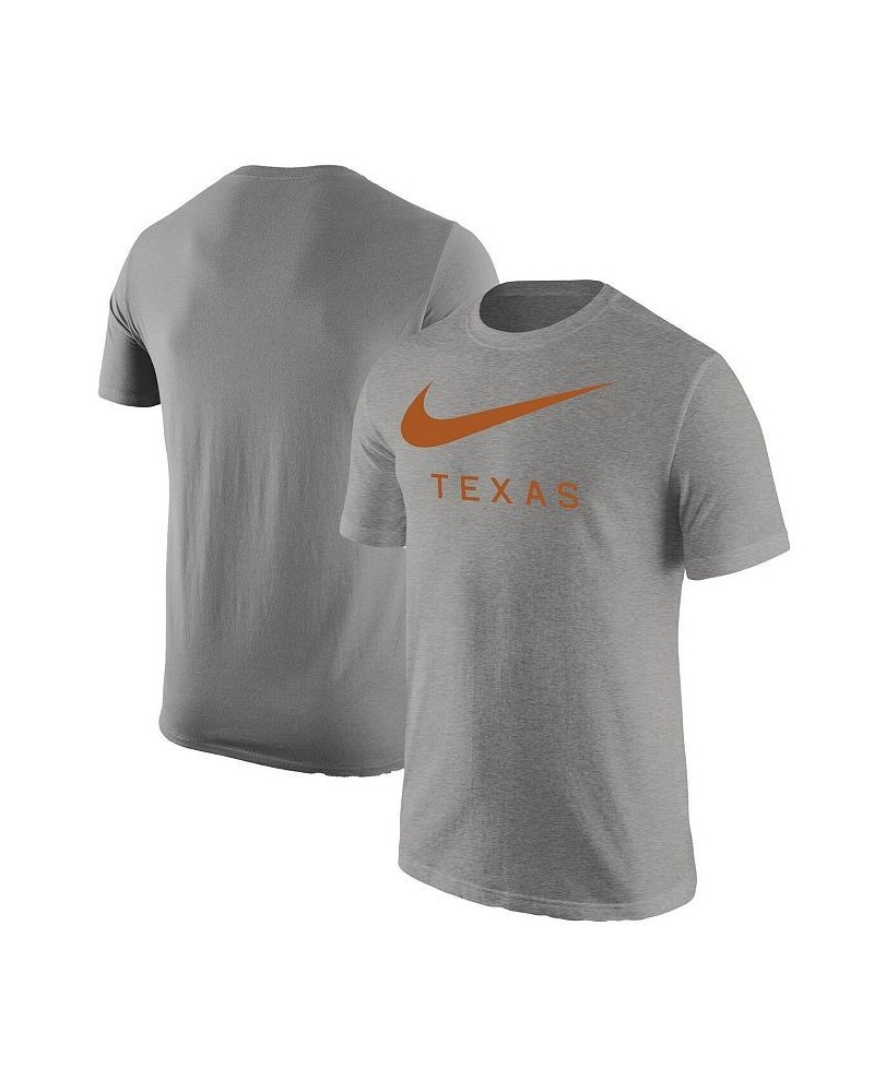 Men's Gray Texas Longhorns Big Swoosh T-shirt $22.50 T-Shirts